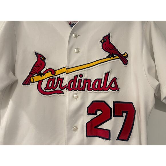 Vintage 2006 Men's M MLB St. Louis Cardinals GAME DAY Jersey #27 Rolen Baseball - Picture 3 of 9